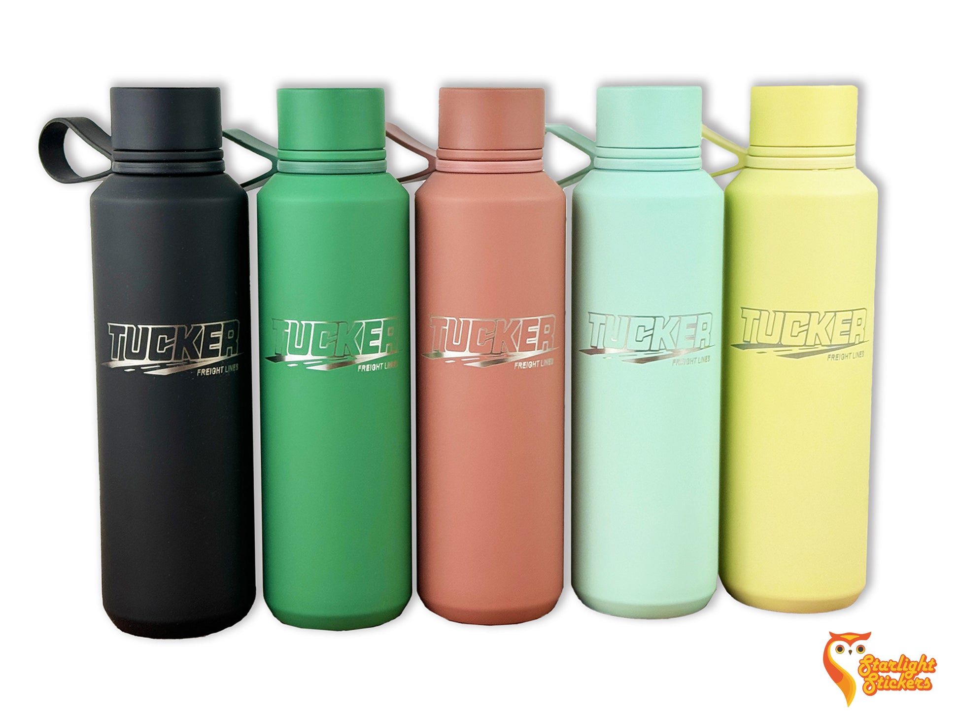5 color options engraved with a white background.