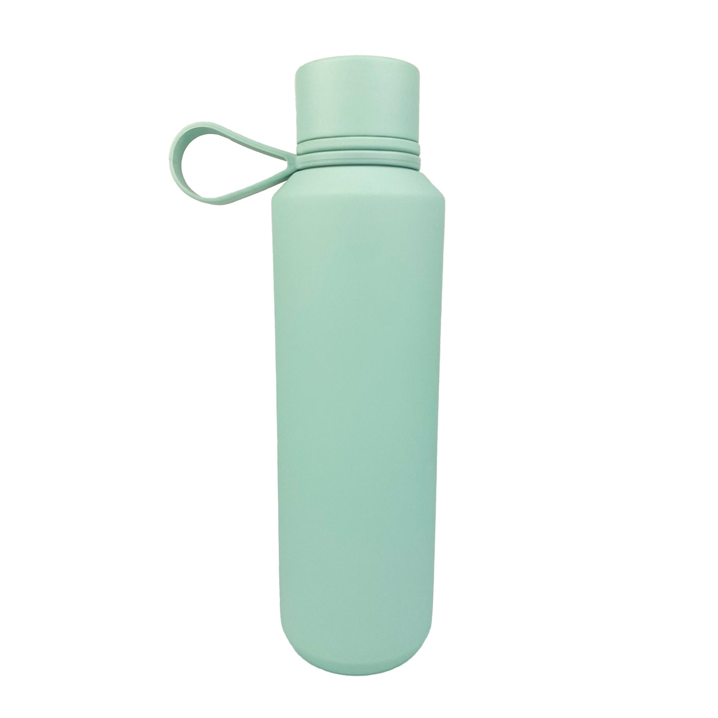 Mint tumbler with a white background.
