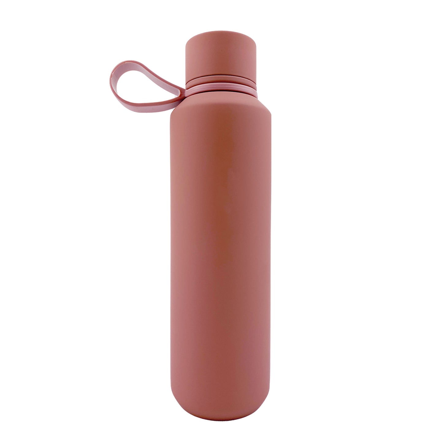 Rose tumbler with a white background.