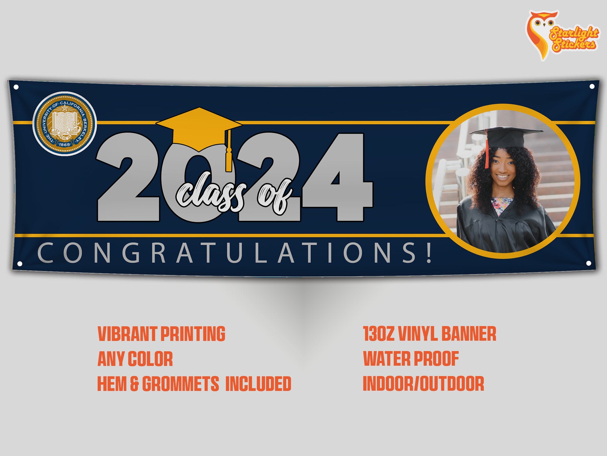 Banner mockup of a 2024 graduation.