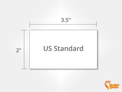 3.5 inches by 2 inches business card dimensions 