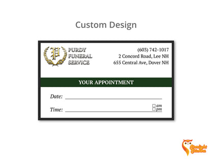 Custom business card design example side 1