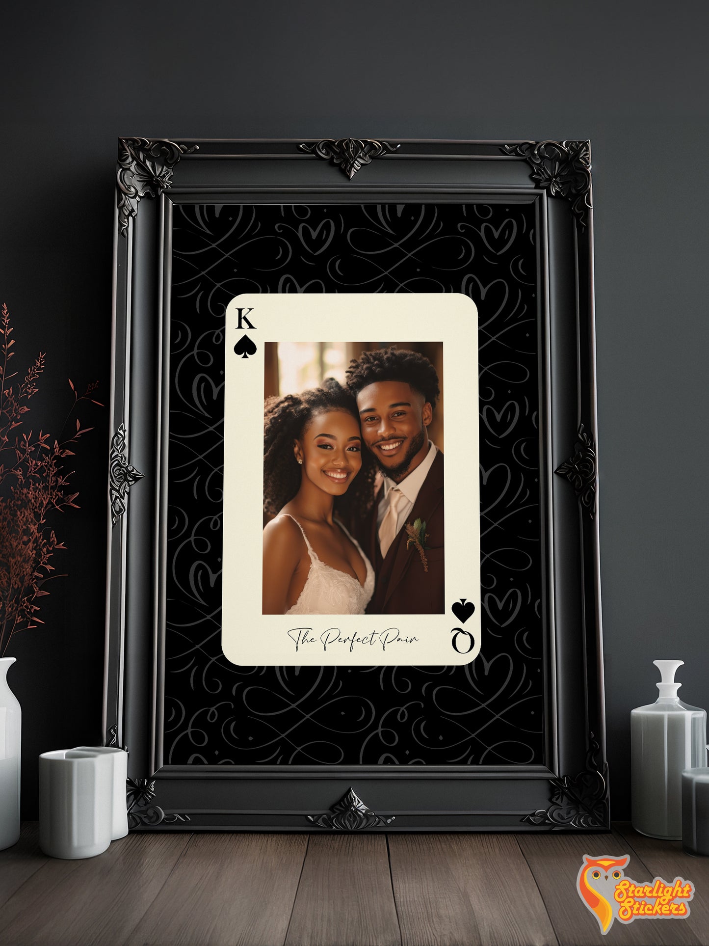 Custom Playing Card Print - Couples Wall Art