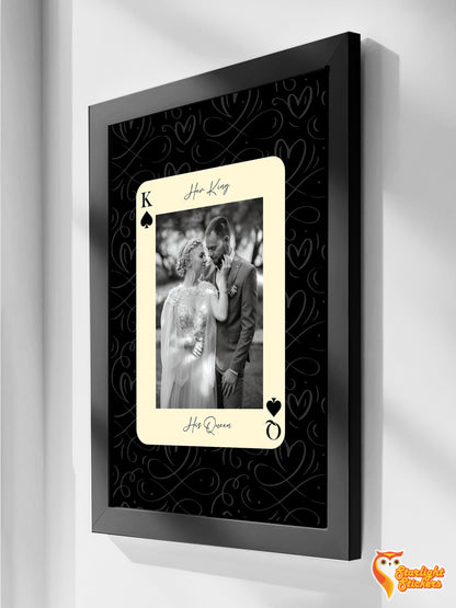 Custom Playing Card Print - Couples Wall Art