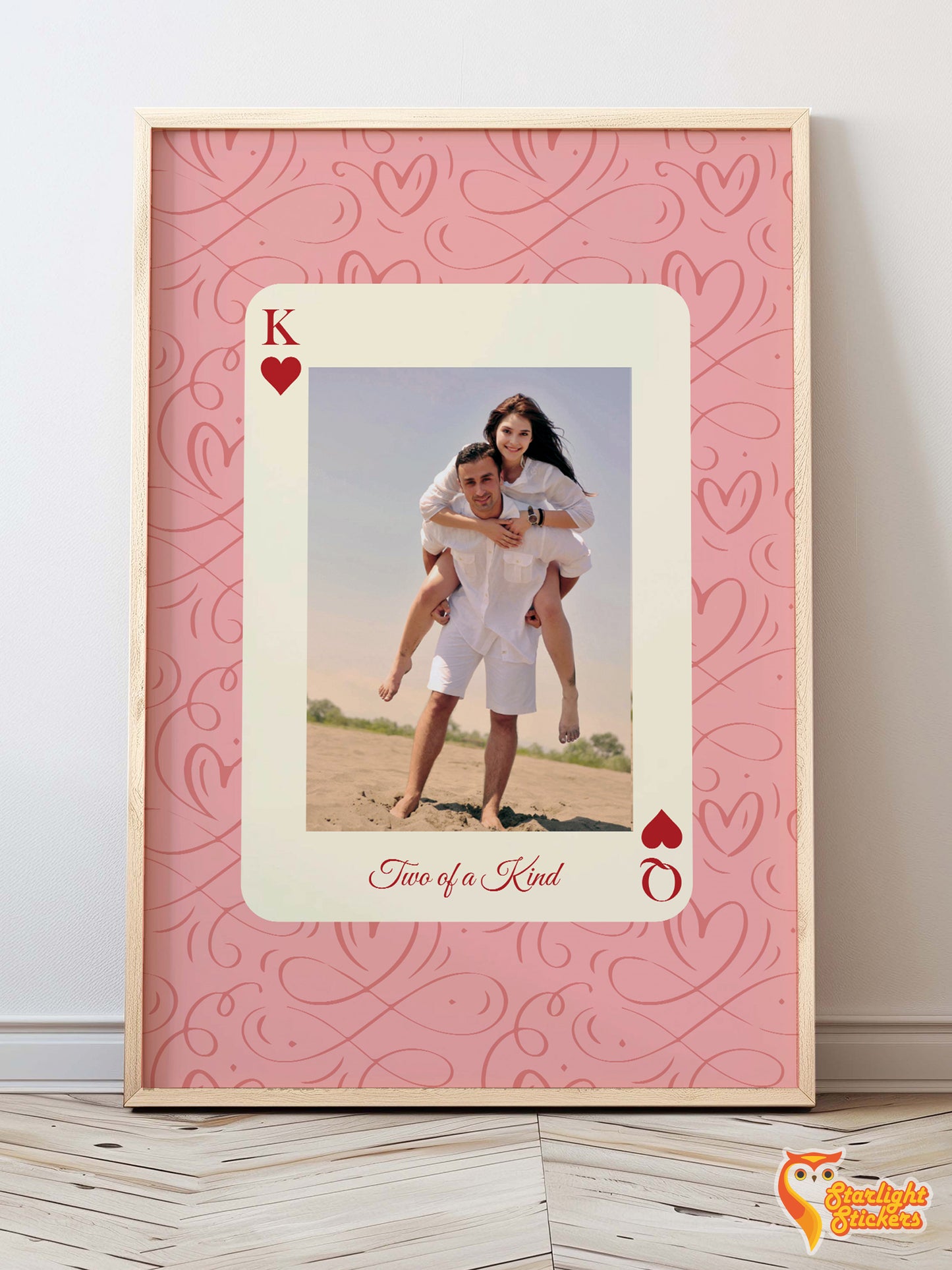 Custom Playing Card Print - Couples Wall Art