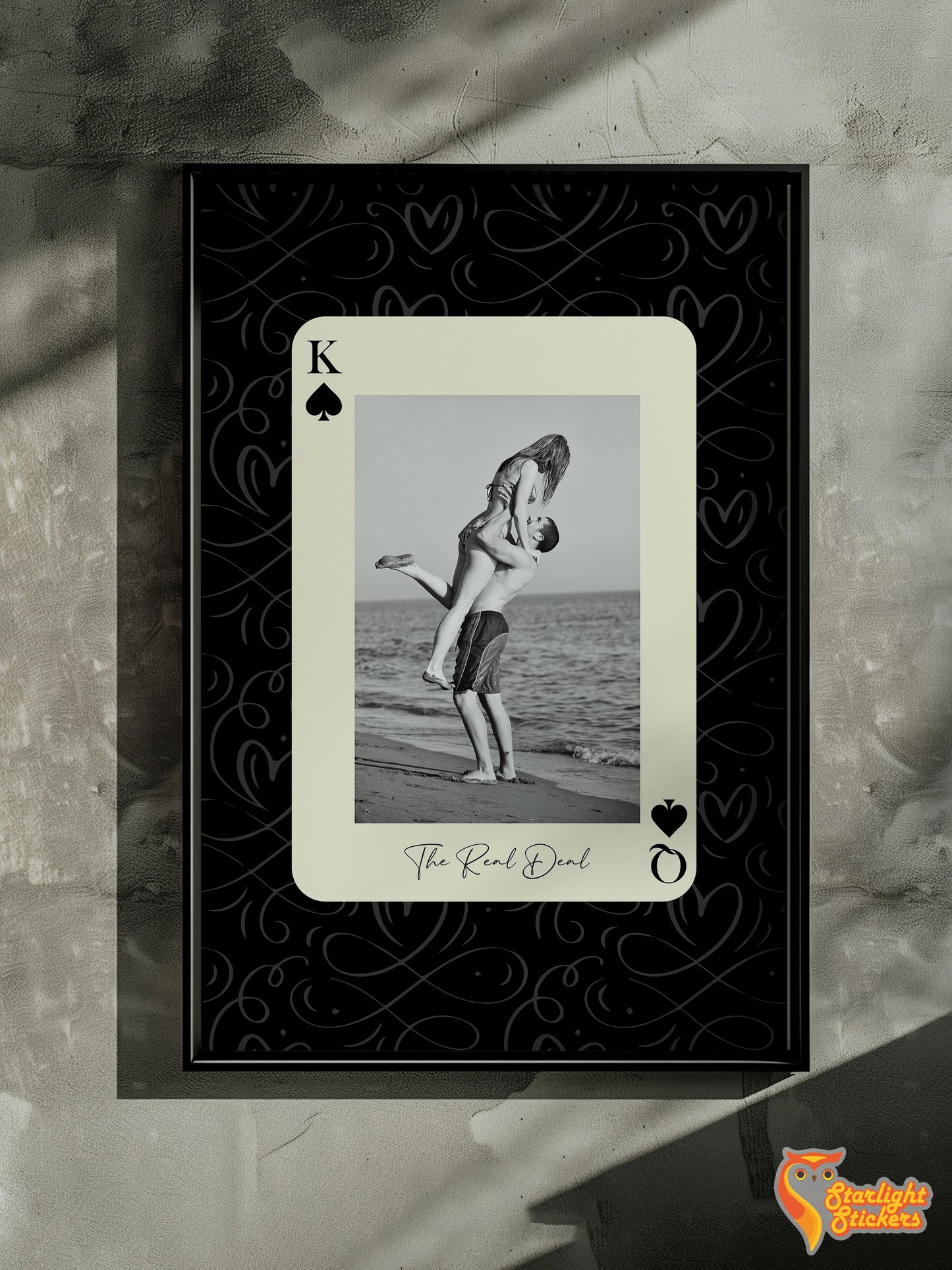 Custom Playing Card Print - Couples Wall Art