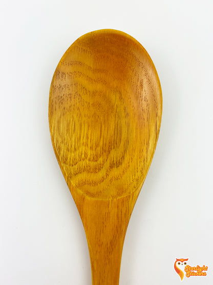 Front view of the spoon with a white background. 