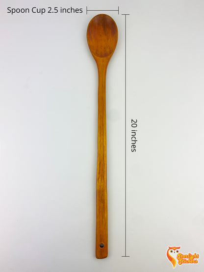 2.5 inches by 20 inches wooden spoon diagram 