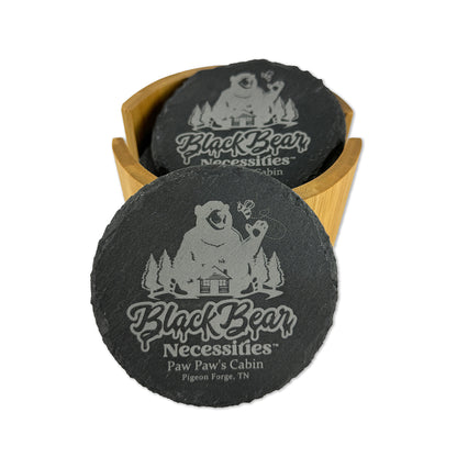 Custom Coaster Set with Holder