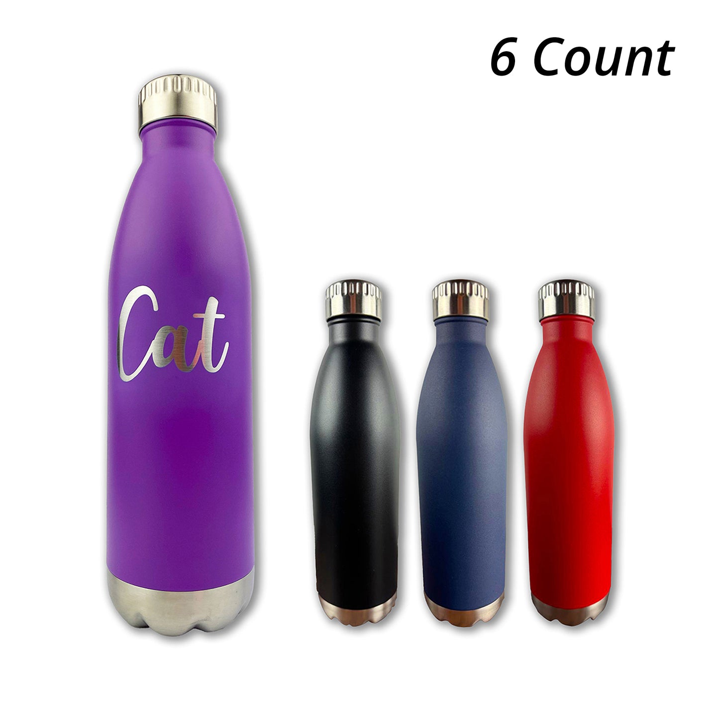 Custom Engraved 25oz Water Bottle (6 Count)