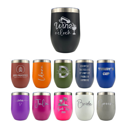 Custom Engraved Wine Tumblers