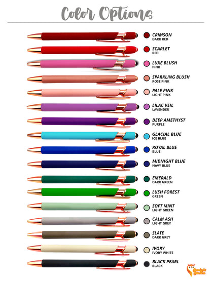 100 Custom Engraved Stylus Pens