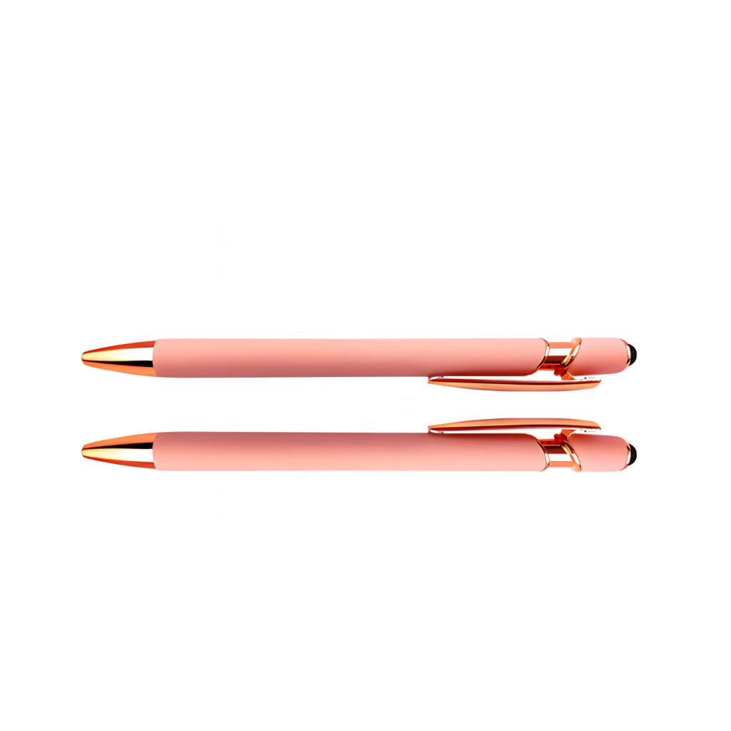 Light Pink customizable pen, front and back design view